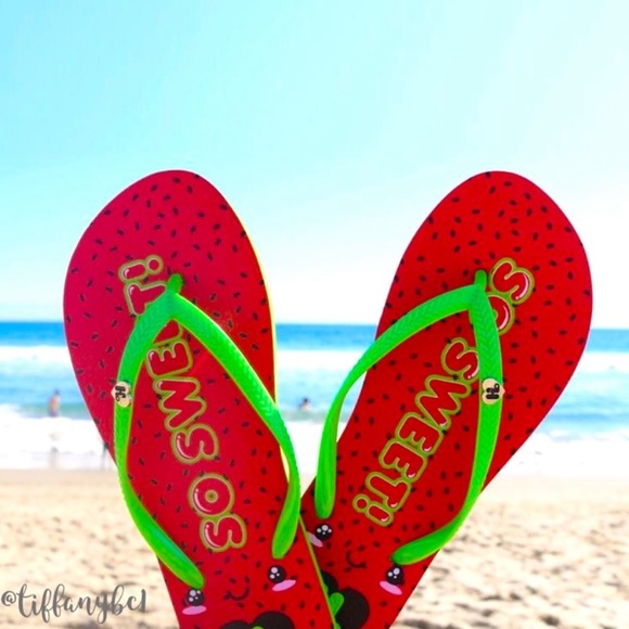 Harajuku Lovers So Sweet Flip Watermelon Flop Sandals - Picture 7 of 7